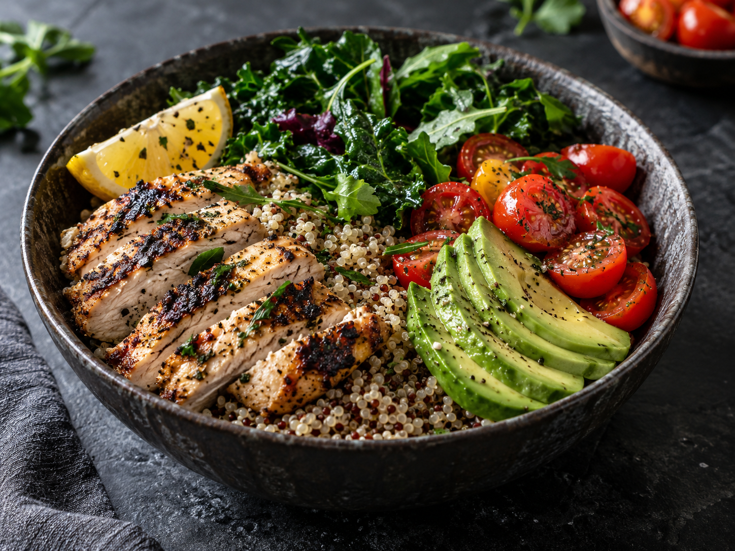 Chicken quinoa bowl